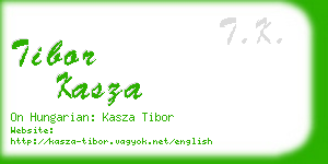 tibor kasza business card